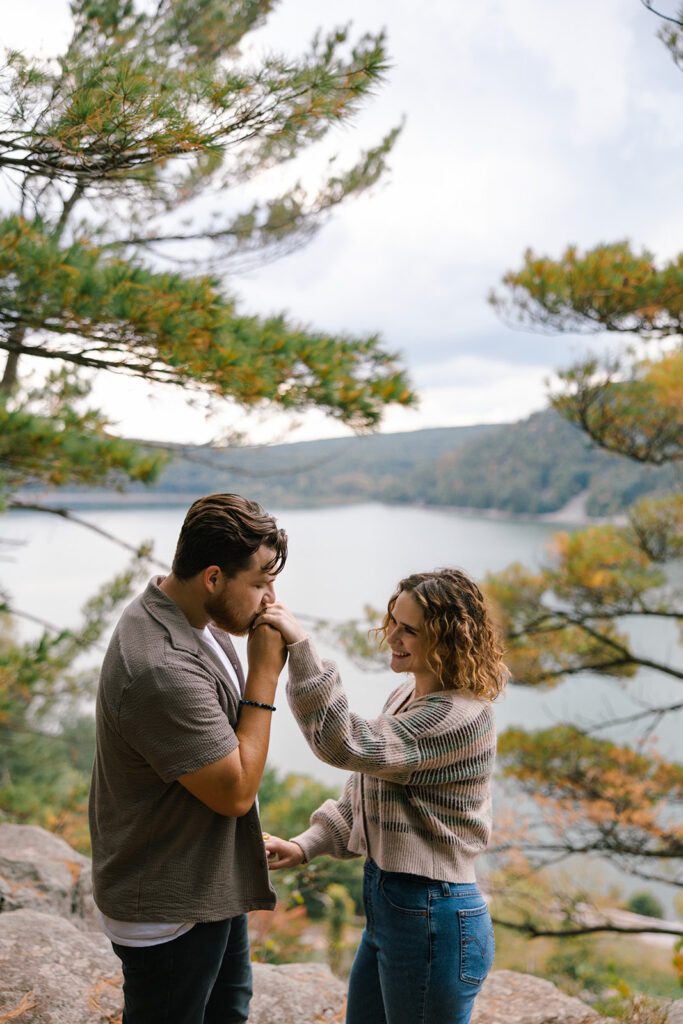 Devil’s Lake Engagement Session in Wisconsin