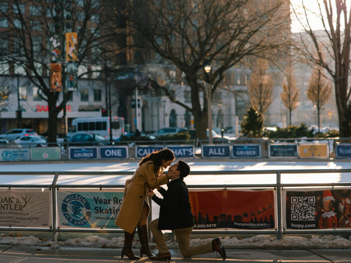 Surprise Proposal in Downtown Milwaukee