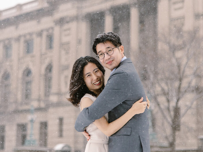 Milwaukee Central Library Couple Session