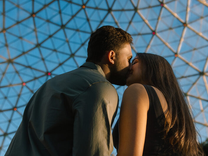 Surprise Proposal at the Mitchell Park Domes in Milwaukee