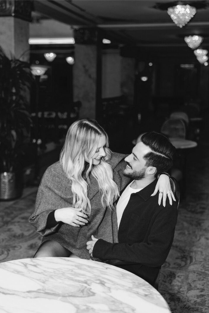 Pfister Hotel Engagement Photos