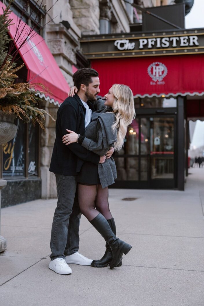 Pfister Hotel Engagement Photos