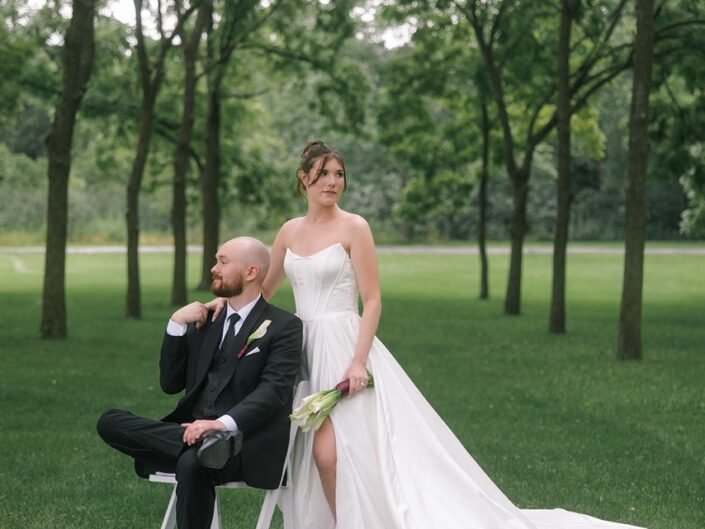 Jake & Trinity’s Outdoor Wedding in Wisconsin