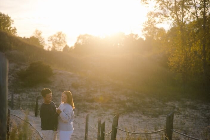 Kohler-Andrae State Park engagement session