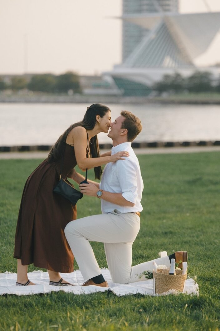 Milwaukee surprise proposal at veterans park