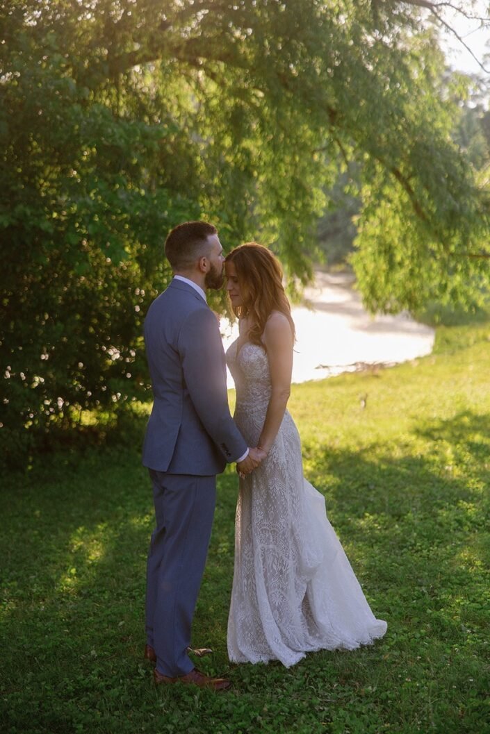 Intimate backyard wedding in Cedarburg Wisconsin